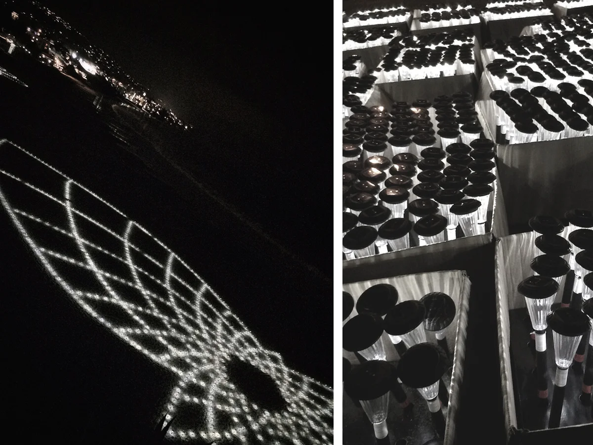 solar land art in laguna beach / jim deneven