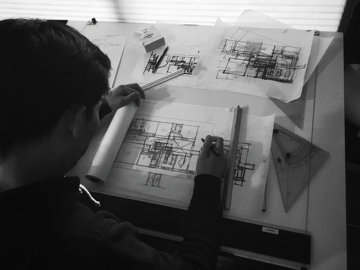 schematic design / huntington harbor midcentury