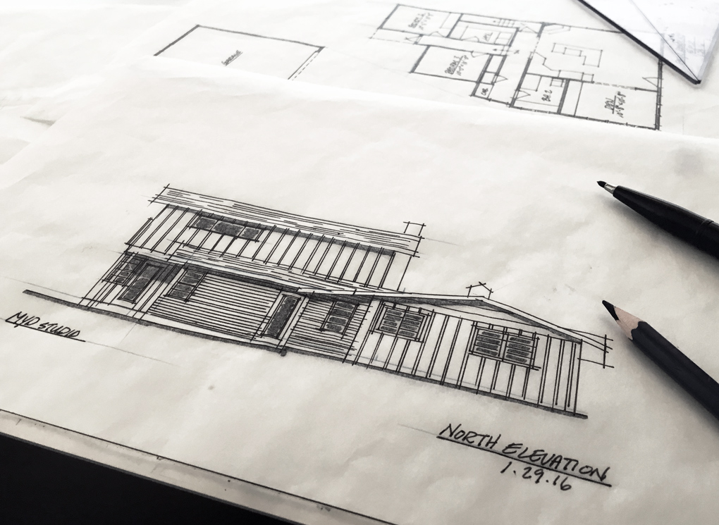 dana point cottage / schematic design drawings