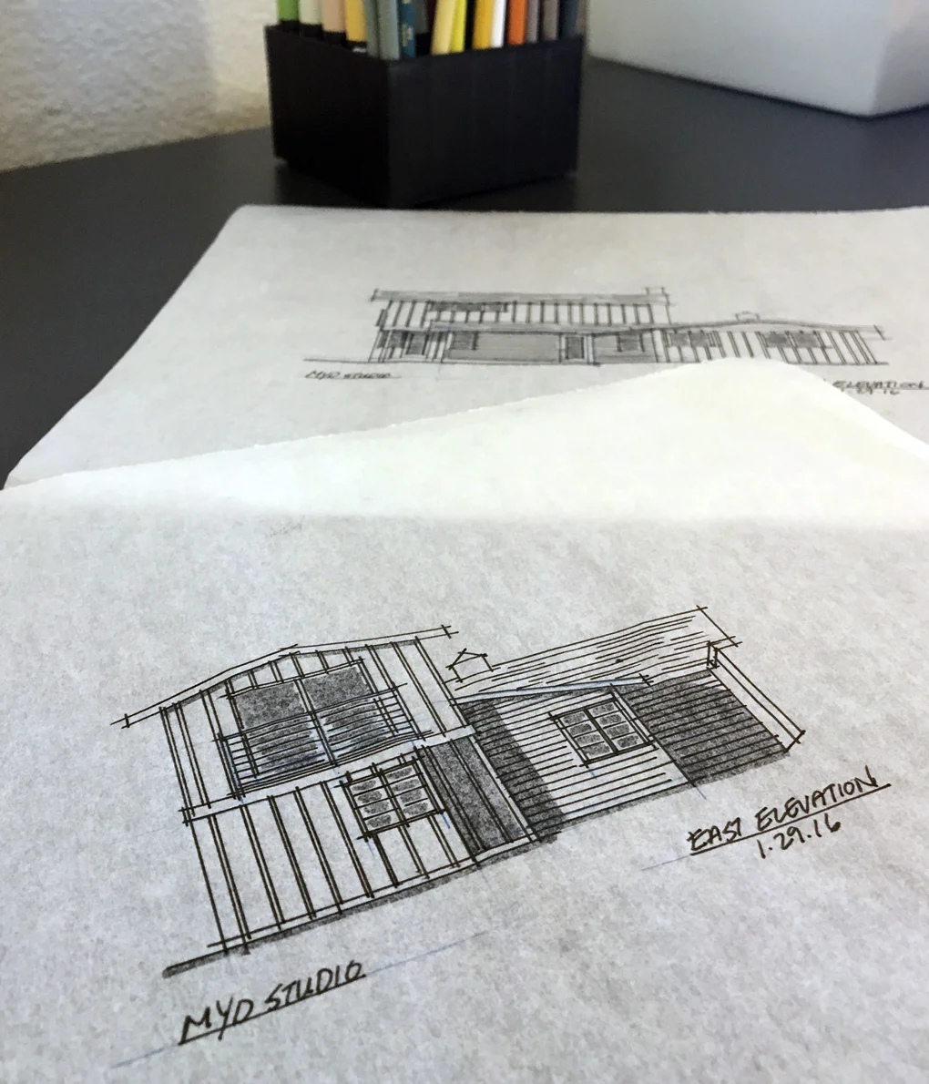 dana point cottage / schematic elevations
