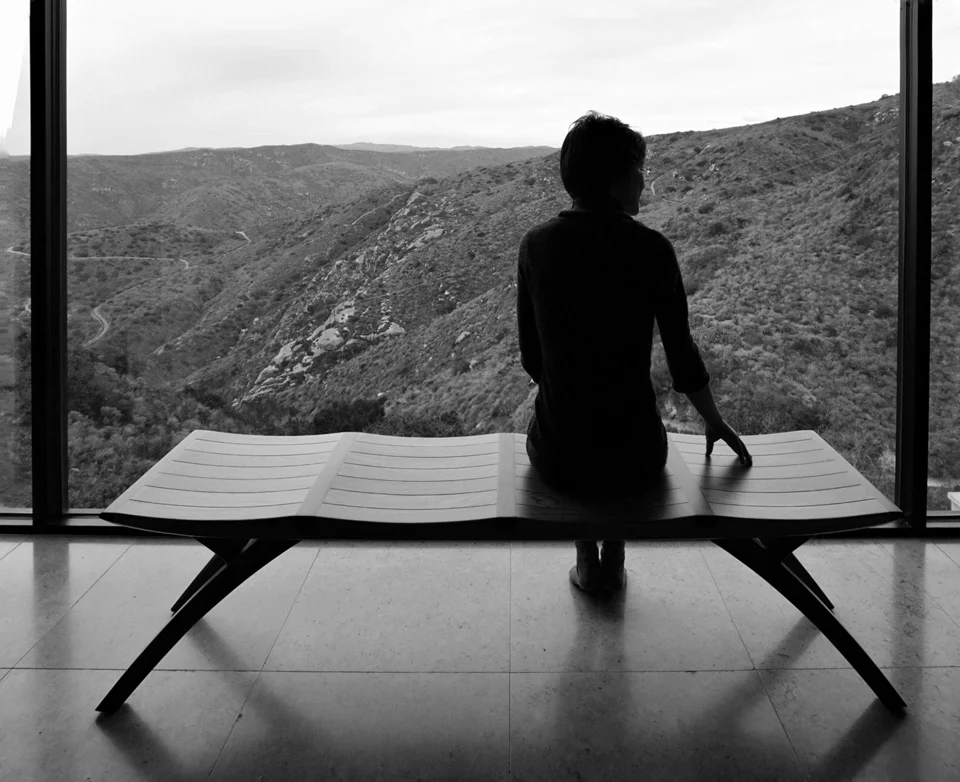 lauren + ylla bench, laguna beach contemporary interior