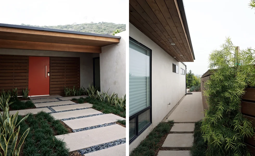 interior courtyard // landscape at sideyard