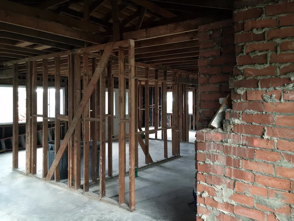 North Laguna Renovation / demolition at brick