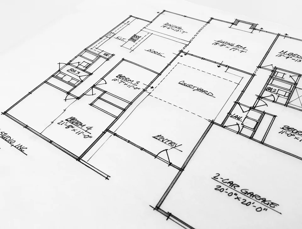 schematic floor plan / fairhills eichler