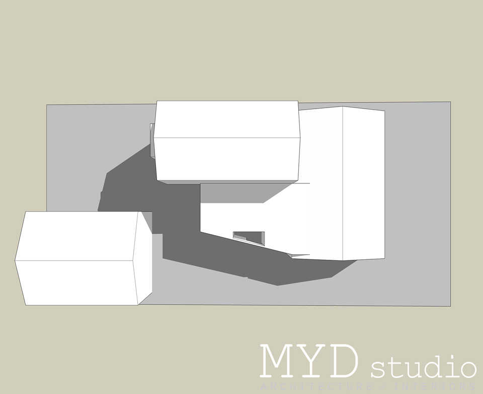 shaded site massing study
