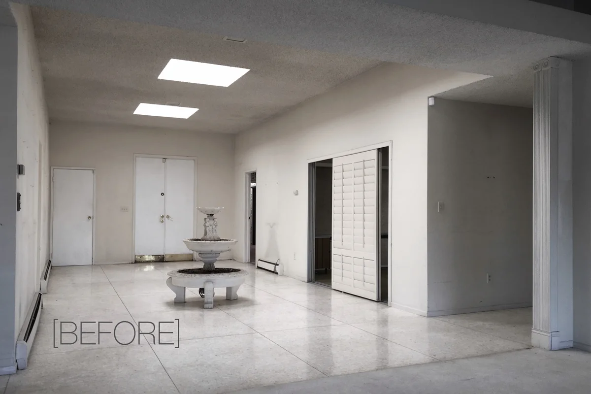 huntington beach mid-century modern addition // existing entry f