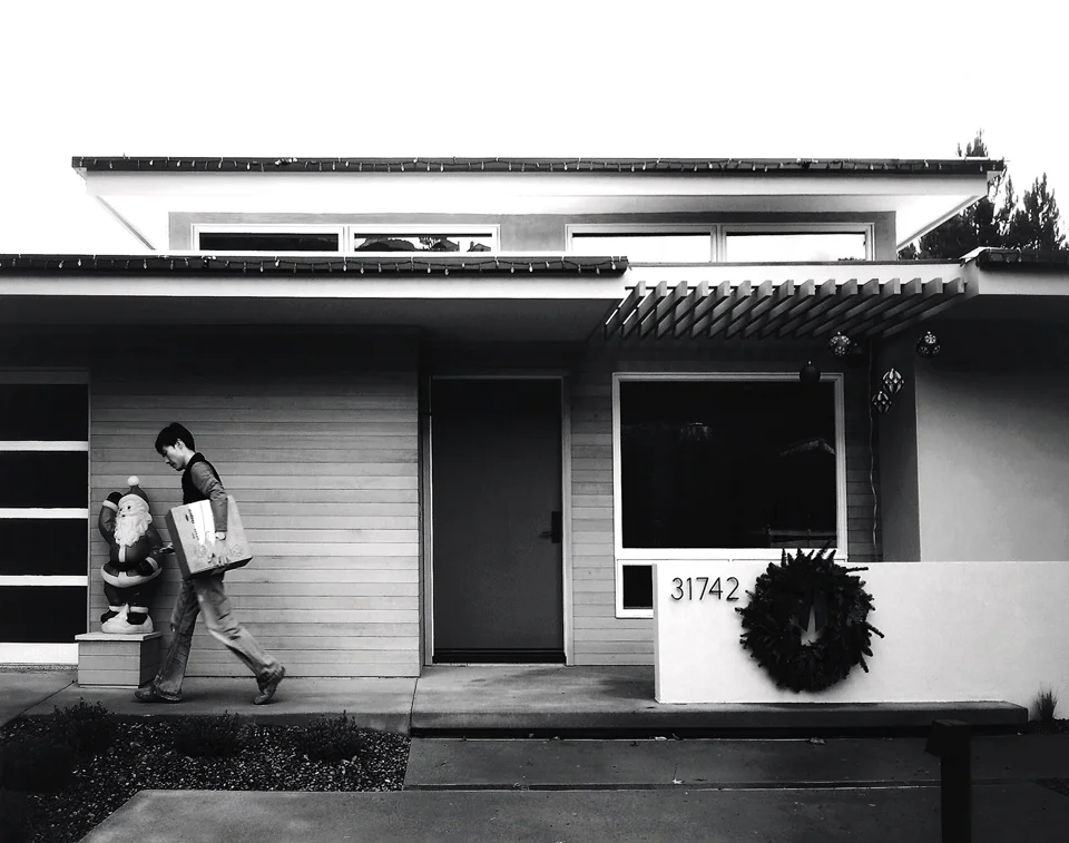 jason as santa / mid-century christmas