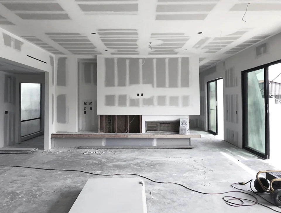 fireplace elevation / great room interior