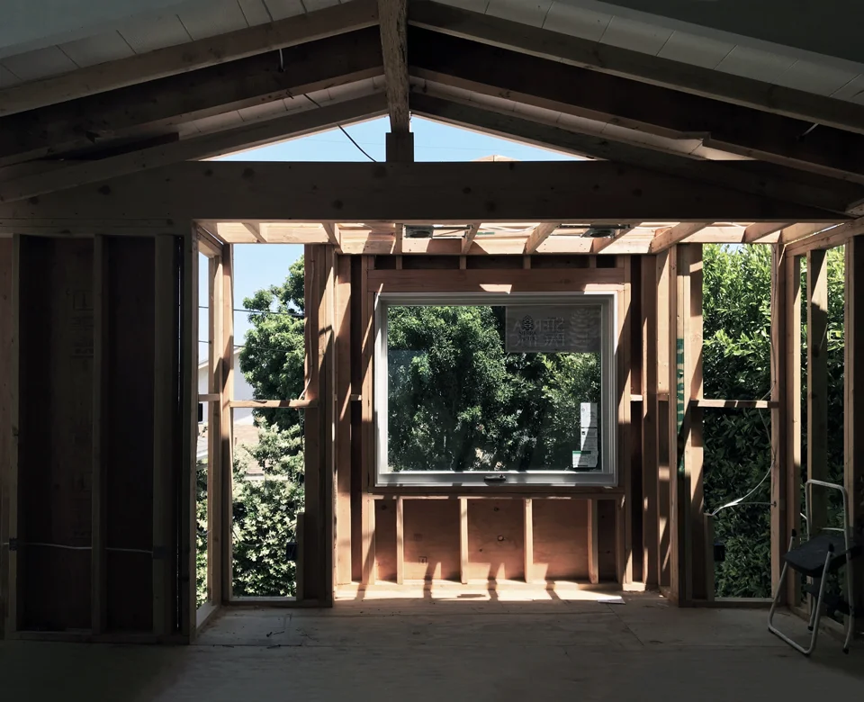 framed landscape views / awning window at master bedroom