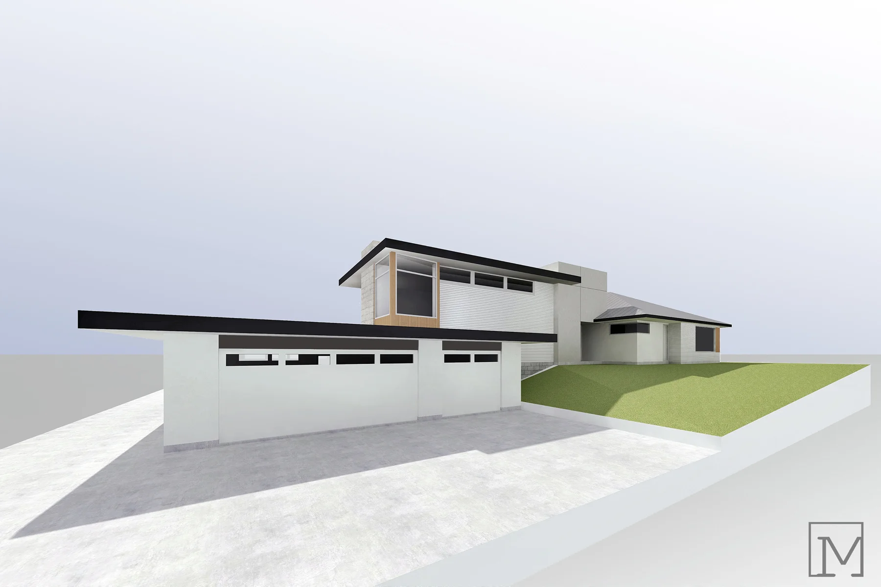 exterior design rendering / fullerton residence