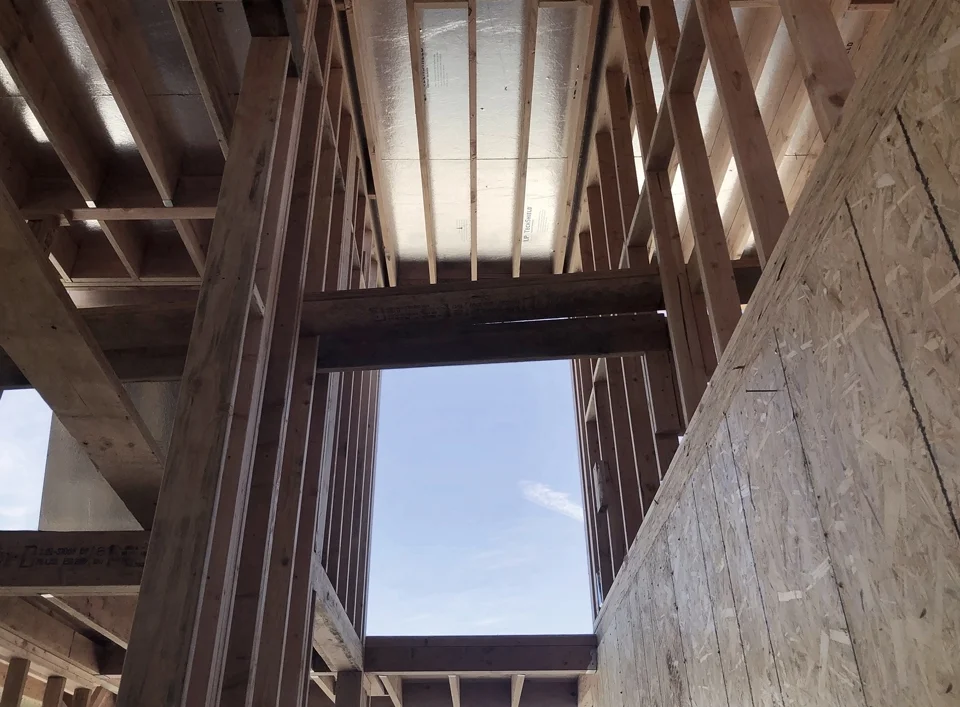 glazing + views / entry stair perspective