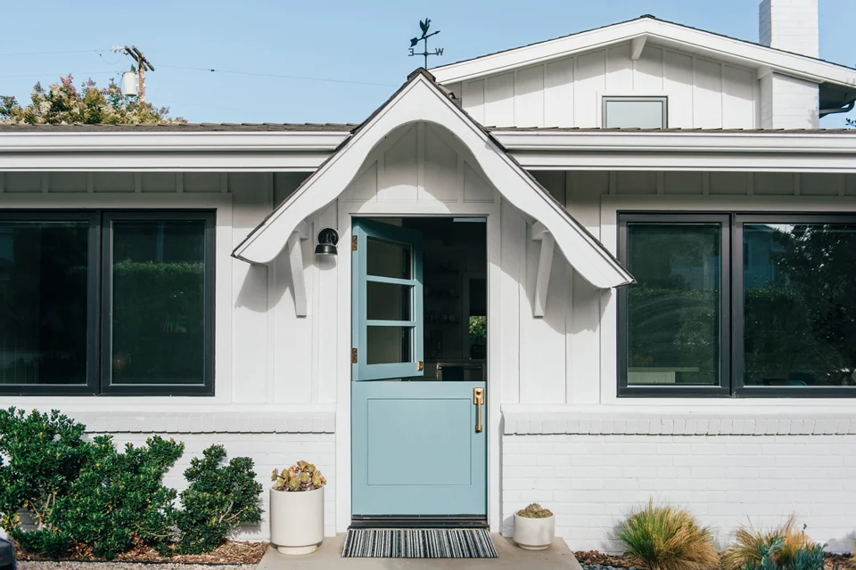 exterior front entry / dana point beach cottage