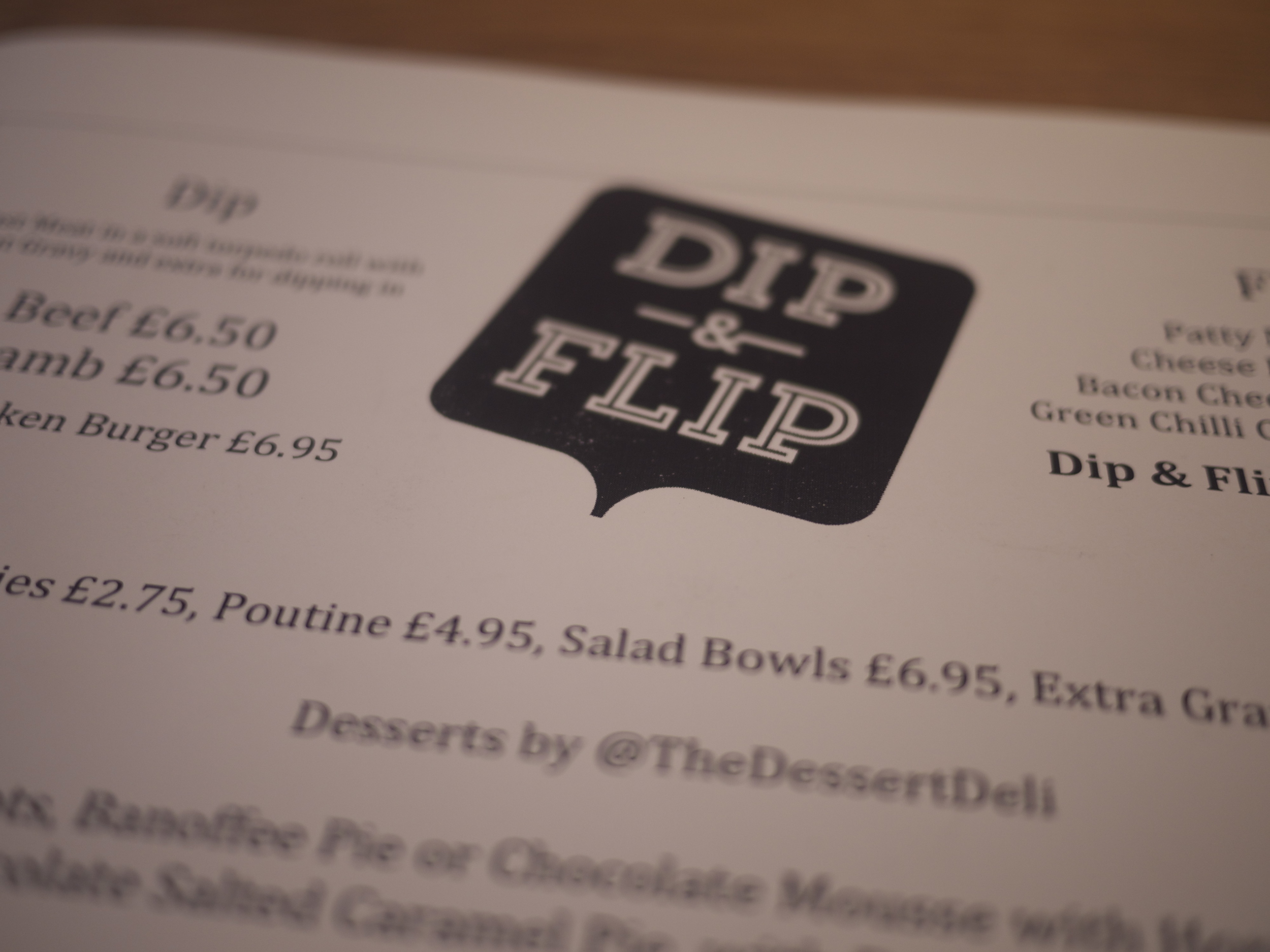 Dip Flip Menu