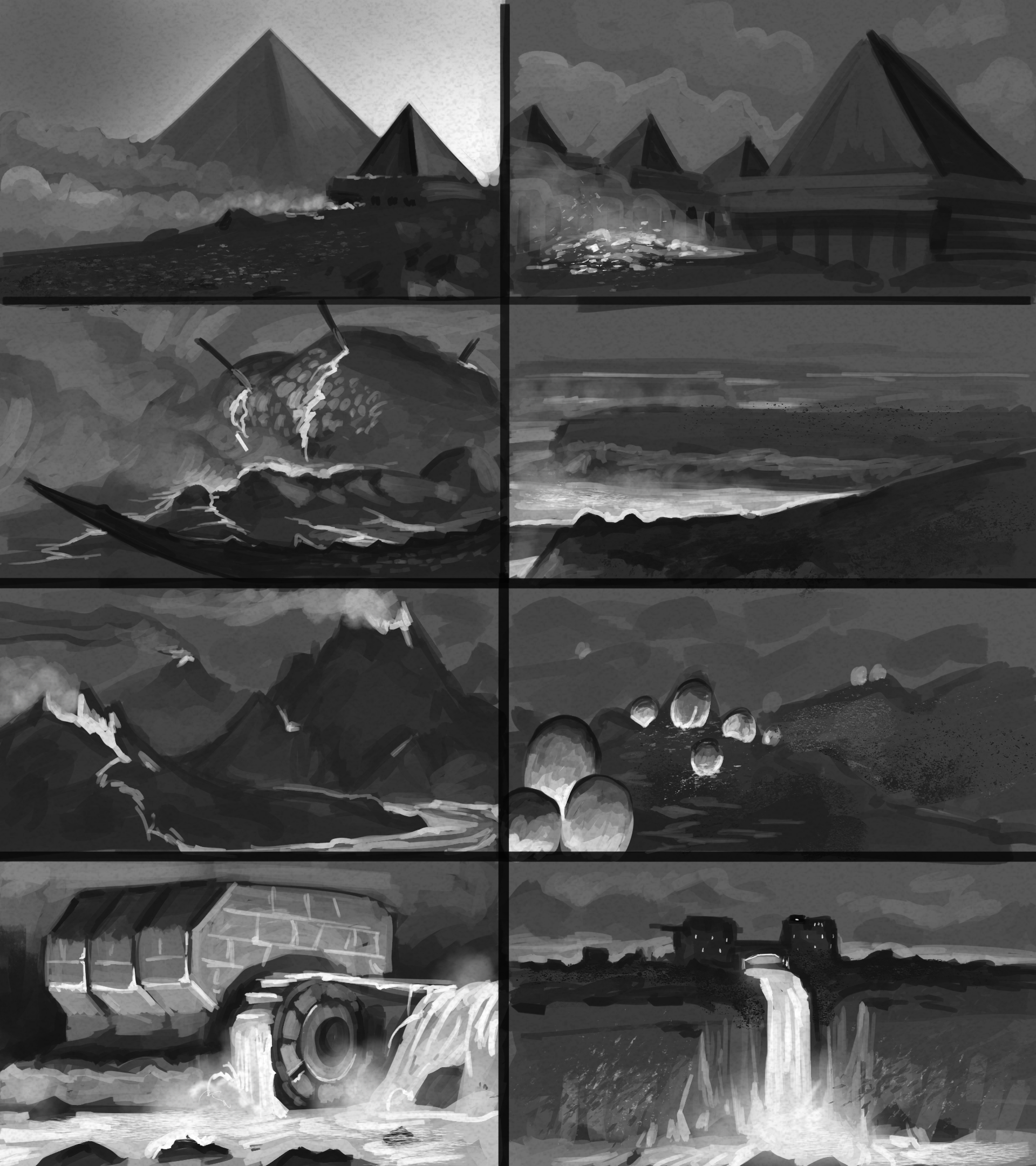 Thumbs - "Charred" + "Stony"