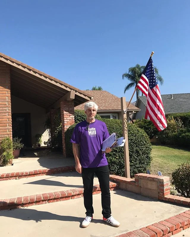 Vote Katie Hill for Congress! CA-25 #katiehill (ps canvassing feels a lot like Catfish, knocking on strangers&rsquo; doors and whatnot...)