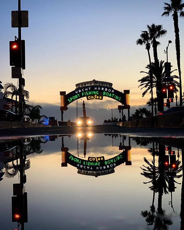 Pools of reflection are rare in LA.