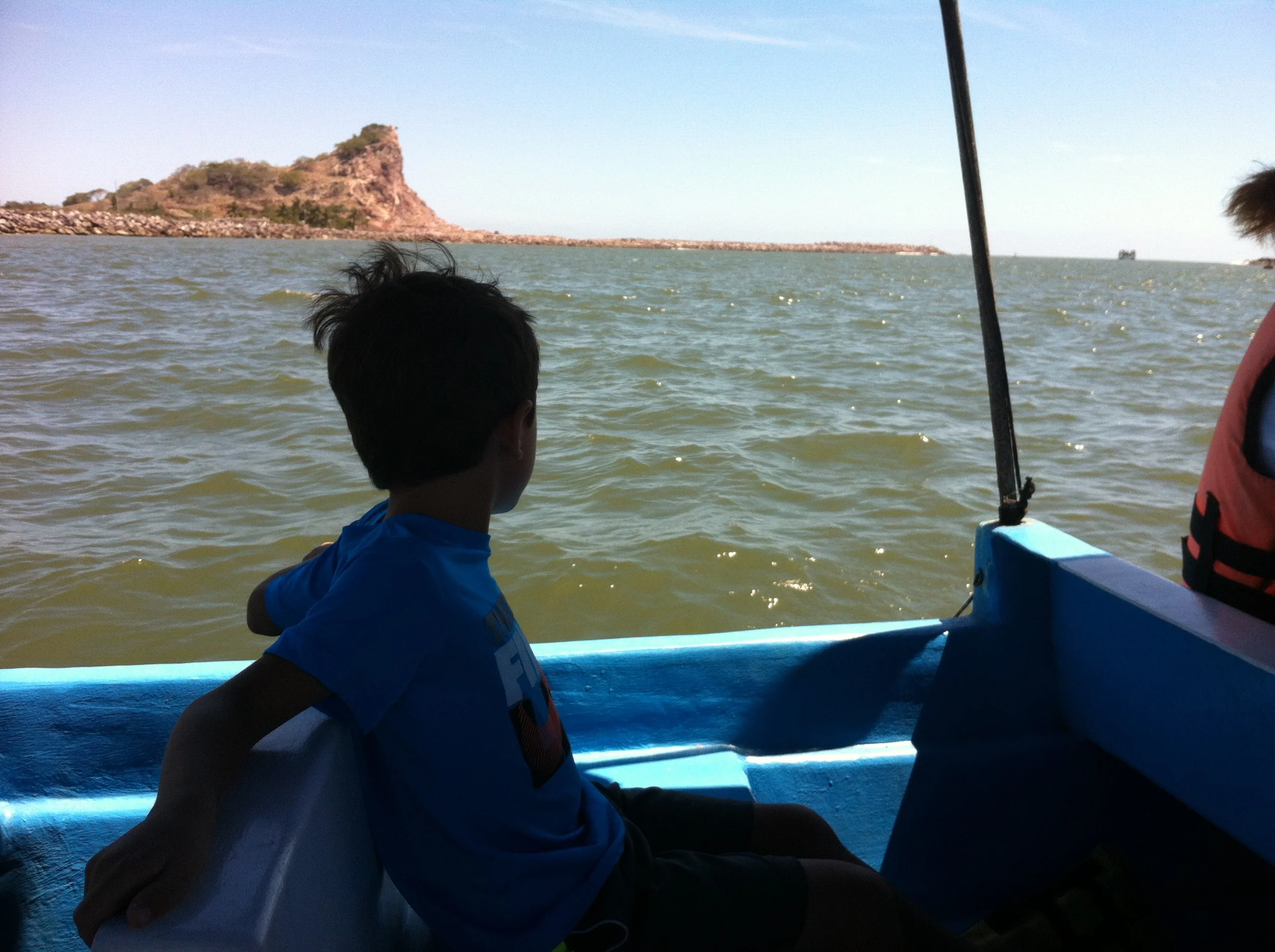 Koa cruising across the harbor in Mazatlan