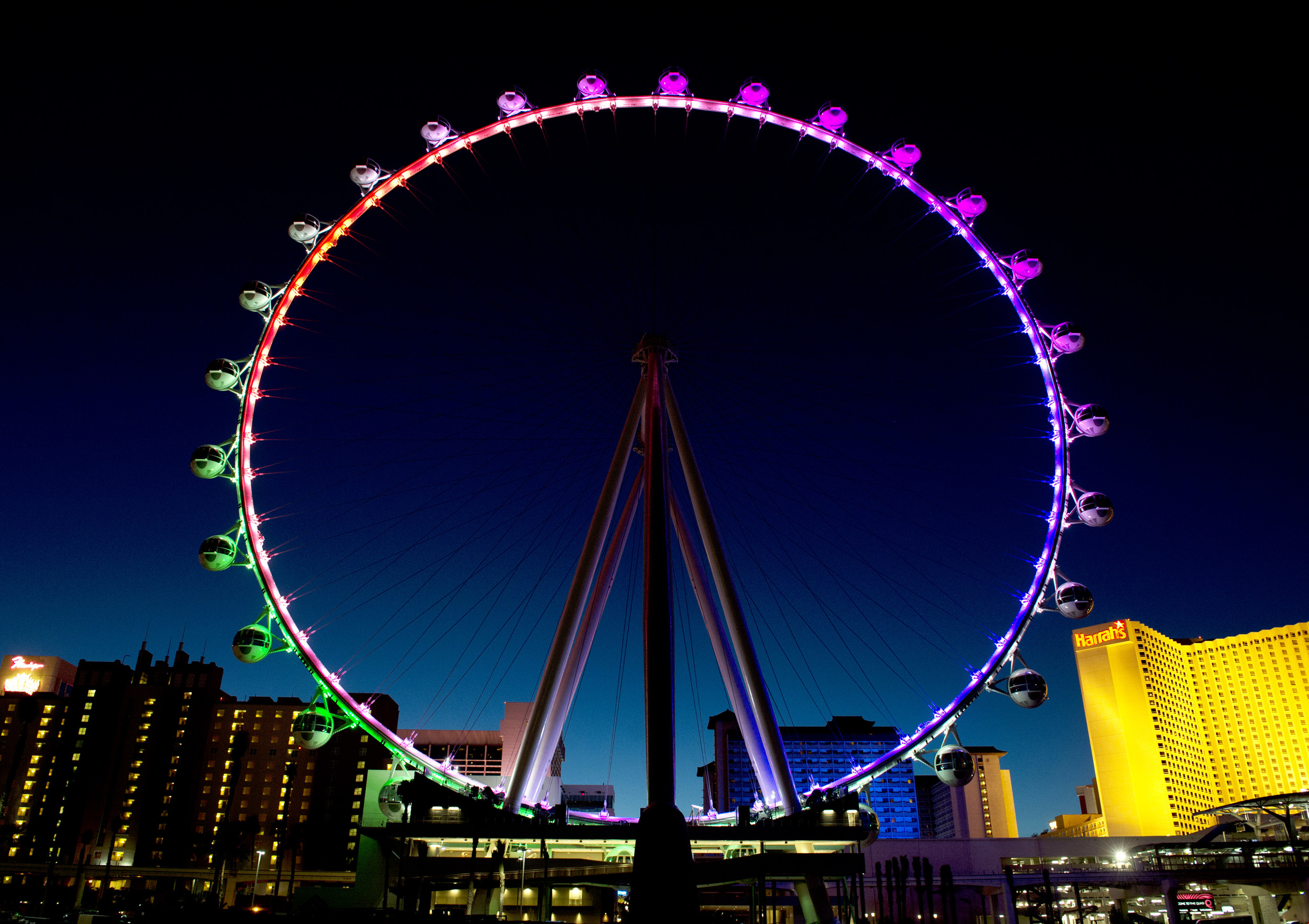 High Roller Entertainment Wheel, Caesar's Entertainment, Las Vegas