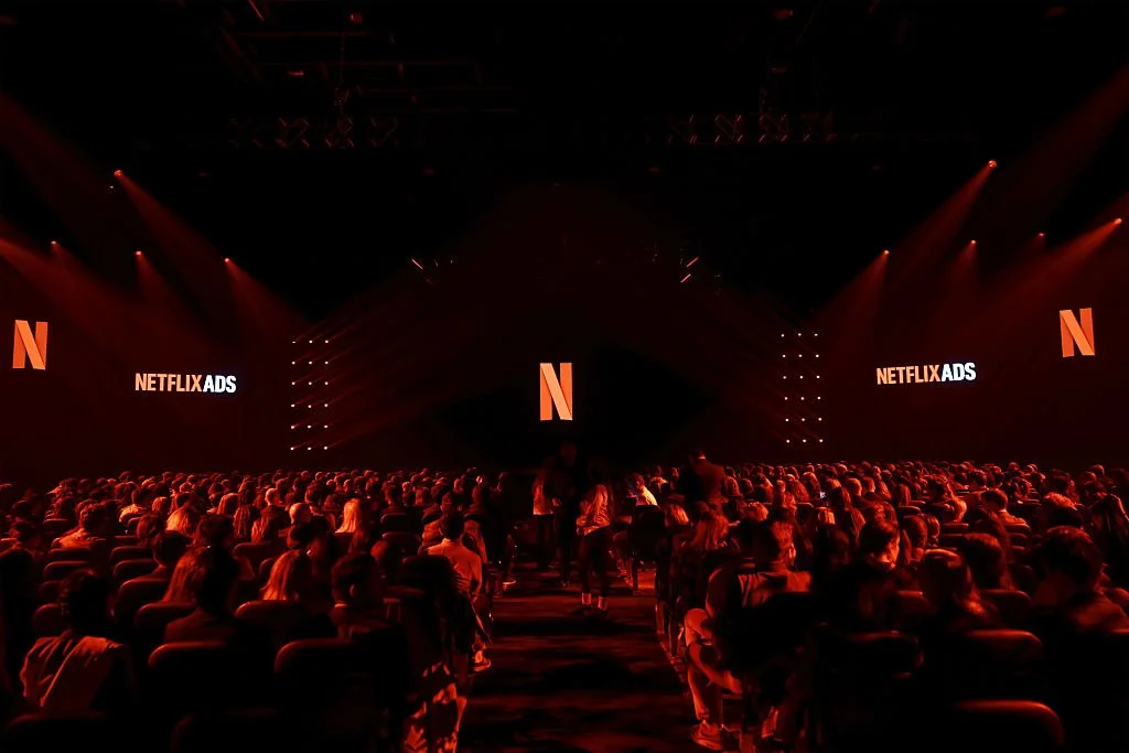 A gallery of images of the Lighting Design for the 2026 Netflix Upfront