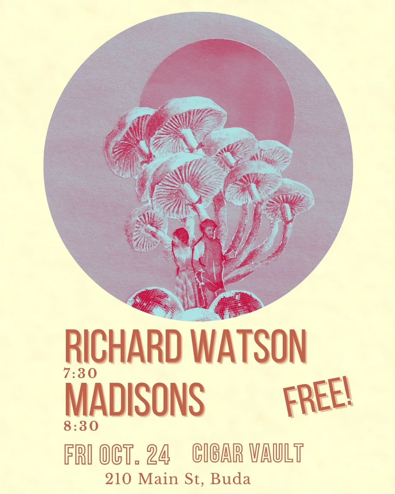 We&rsquo;ll see you on Friday, Buda! There is a chance of rain, so keep checking in here in case we gotta move the show.