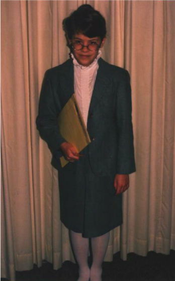 (This young author, dressed for "career day" circa 1990)