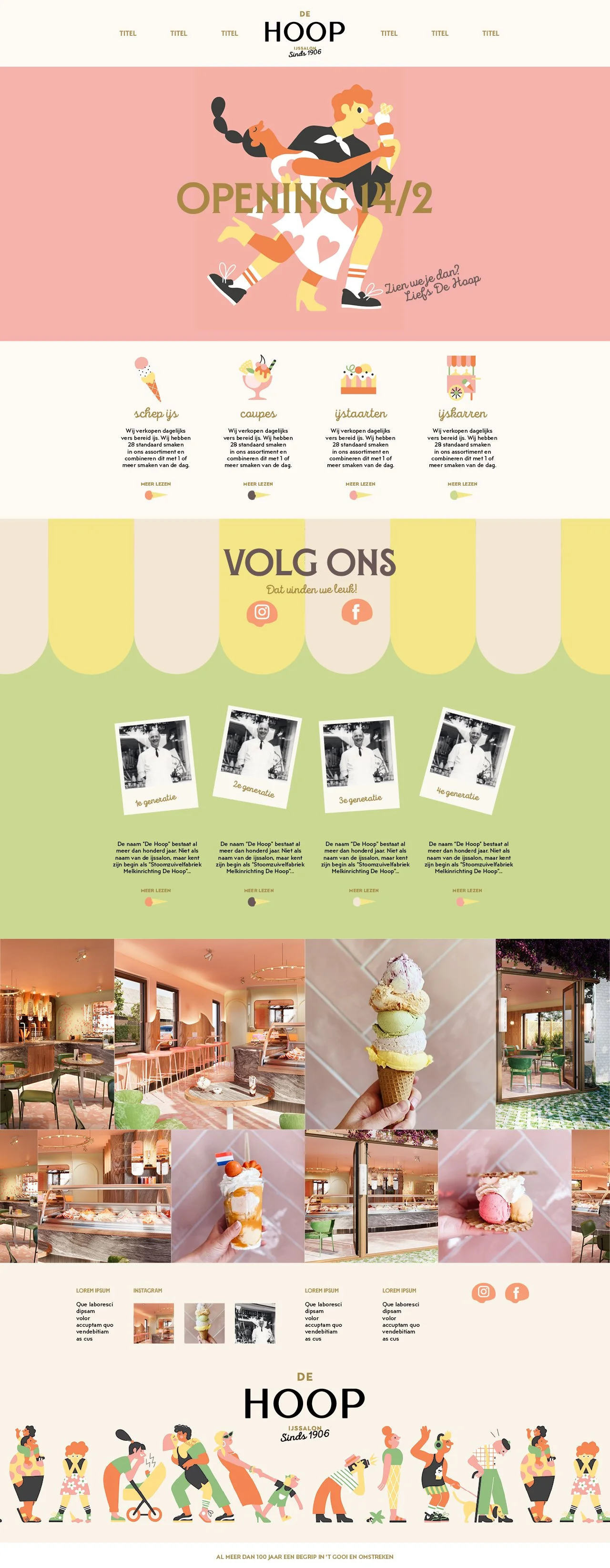 De Hoop – website design