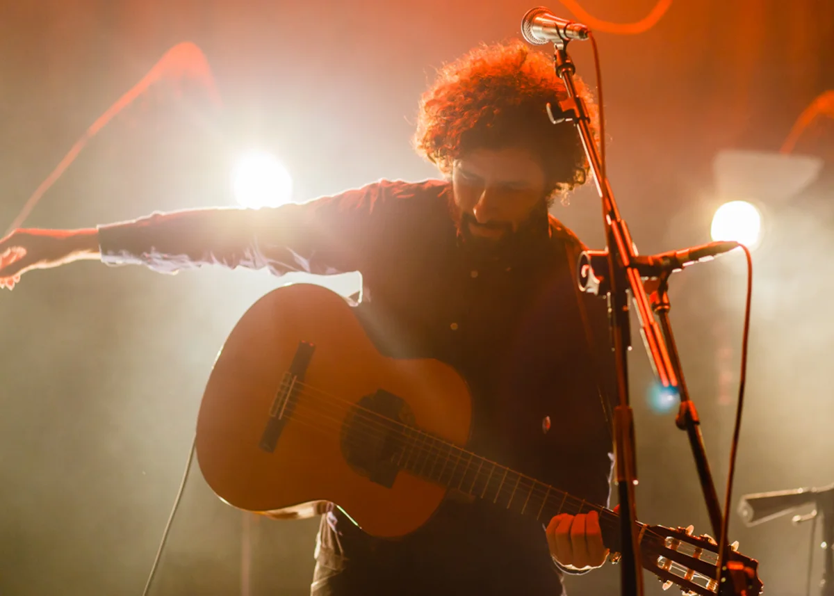 José González keeping it sparse and beautiful at the 9:30 Club - 3.7.15. (Photo by Matt Condon)