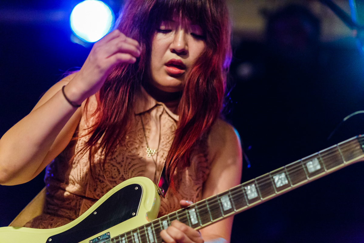 Eternal Summers' Nicole Yun adding a little shred to the 2015 NYC Popfest (Photo by Matt Condon)