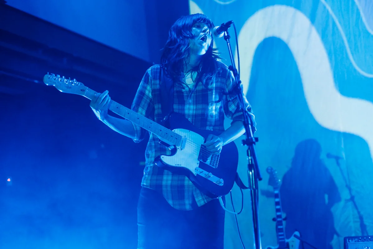 Courtney Barnett bringing her raucous energy to the 9:30 Club - 6/13/15 (photo by Matt Condon)