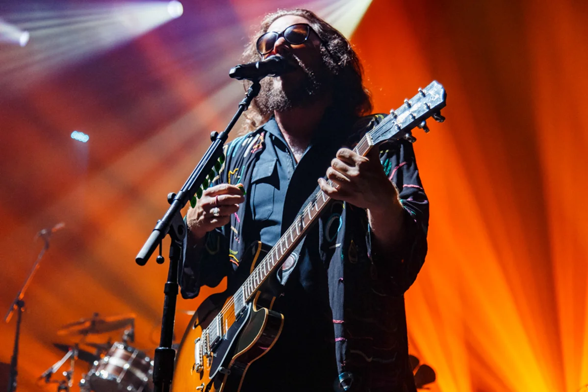 There's Jim James of My Morning Jacket...and then there's every other rock star who isn't Jim James. My Morning Jacket performing at Merriweather Post Pavilion - 7/26/15 (photo by Matt Condon)