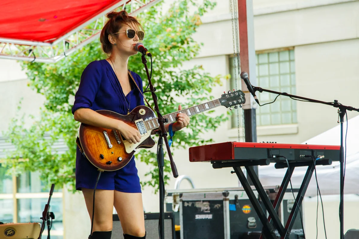 Skylar Gudasz performing at Hopscotch 2015 (photo by Matt Condon)