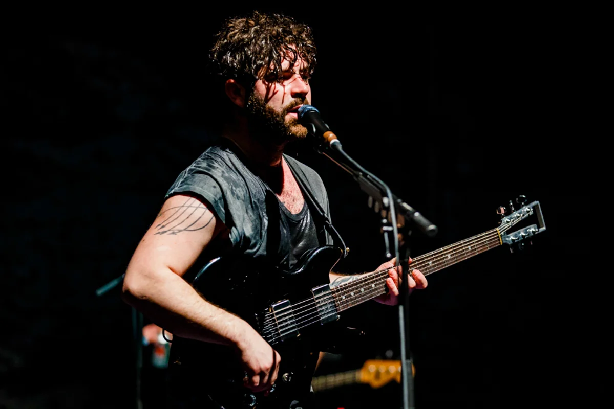Foals Yannis Philippakis at the Lincoln Theatre in Washington, DC (photo by Matt Condon/@arcane93)