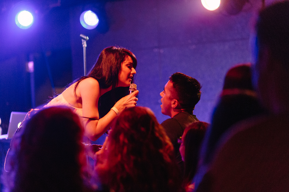Young Summer playing to the crowd at U Street Music Hall in Washington, DC - 7/22/16 (photo by Mauricio Castro/ @themauricio