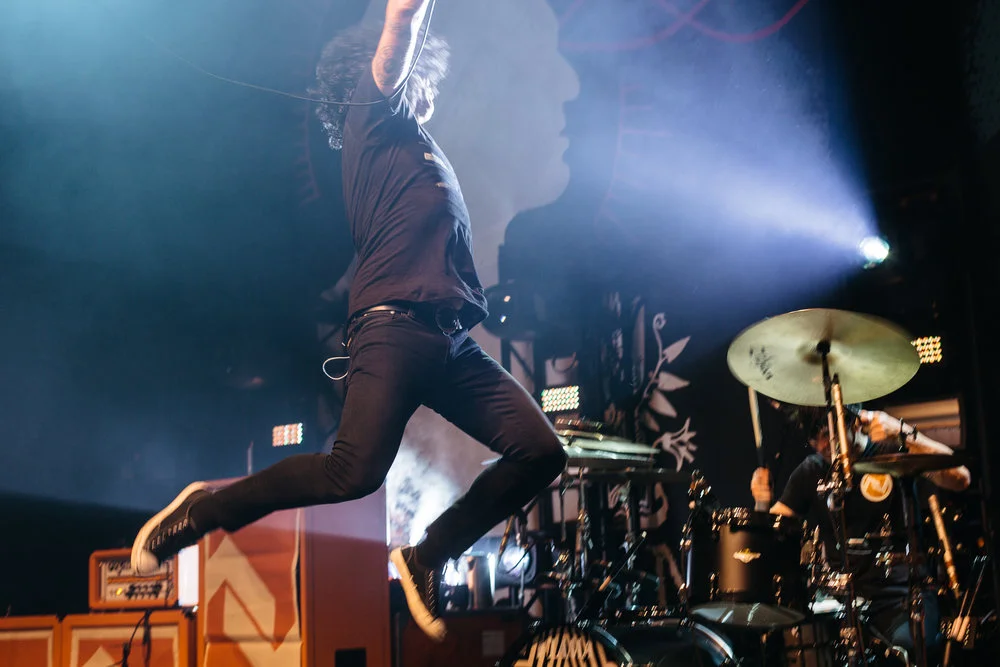 Now boarding Air Bixler! A reunited At The Drive In performing at the 9:30 Club in Washington, DC - 3/20/17 (Photo by Mauricio Castro/@TheMauricio)