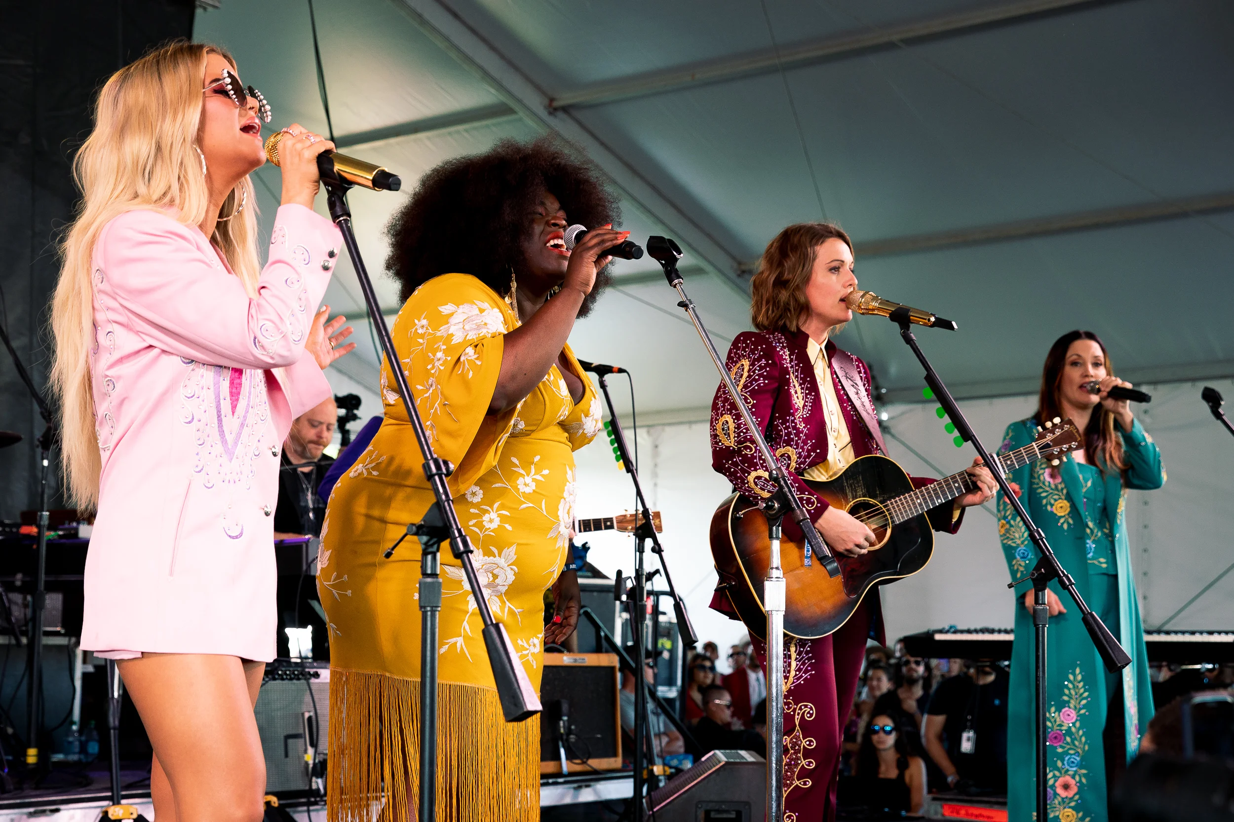 The Highwomen and Yola at Newport Folk Festival (Photo by Mauricio Castro)