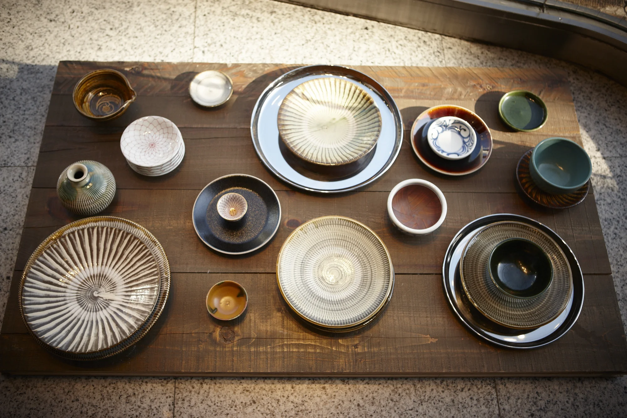 Storefront display at Found MUJI