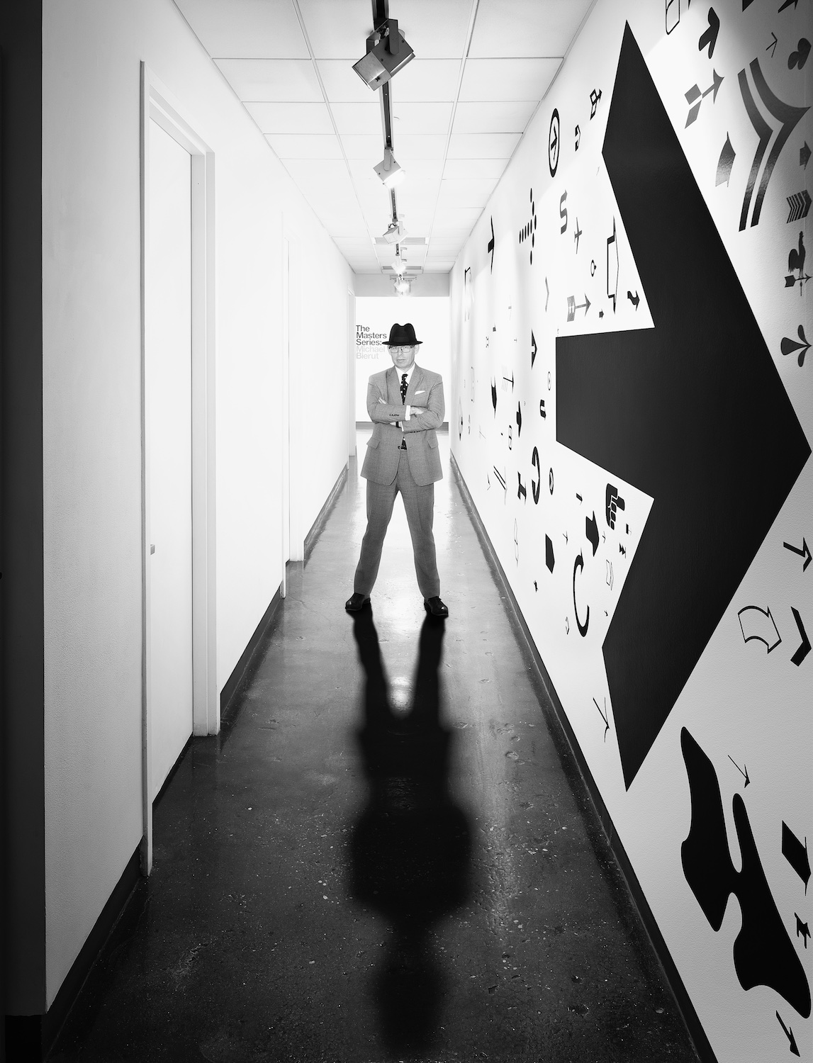 Michael in the SVA gallery as it actually appeared that day.