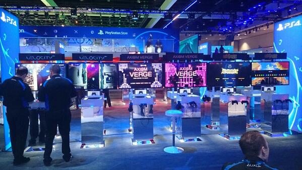 Hard to miss Axiom Verge in the Sony booth.