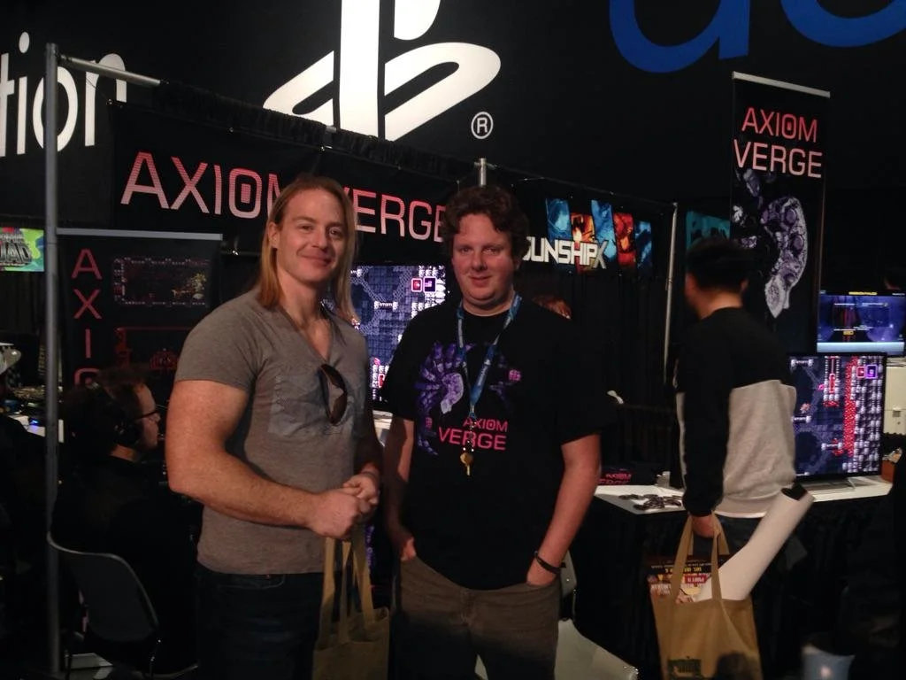 Old colleague Michael Amerson - creator of  Dark Breakers  - stopped by to say hello.&nbsp;