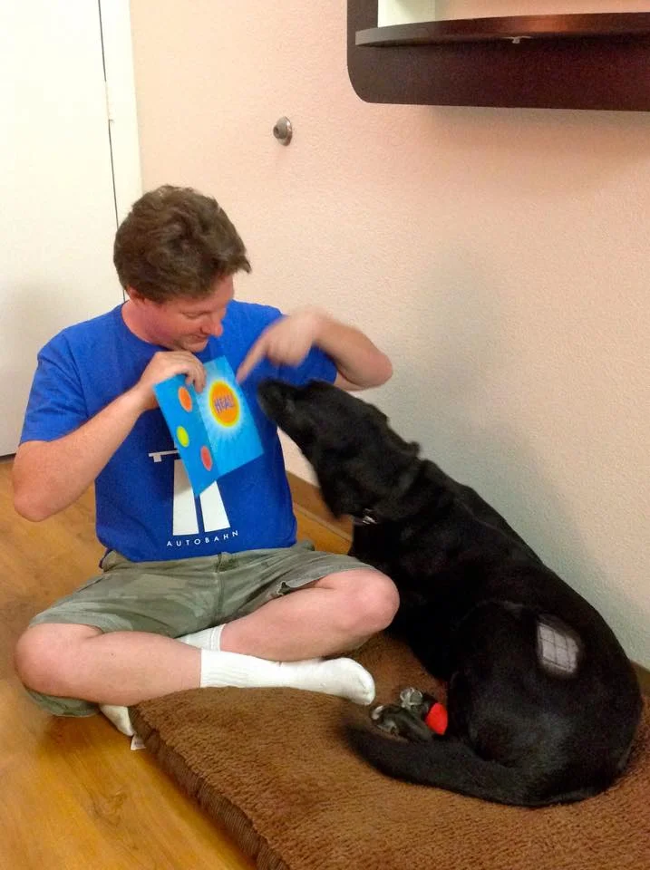 Max's get well card commanding him to heal.
