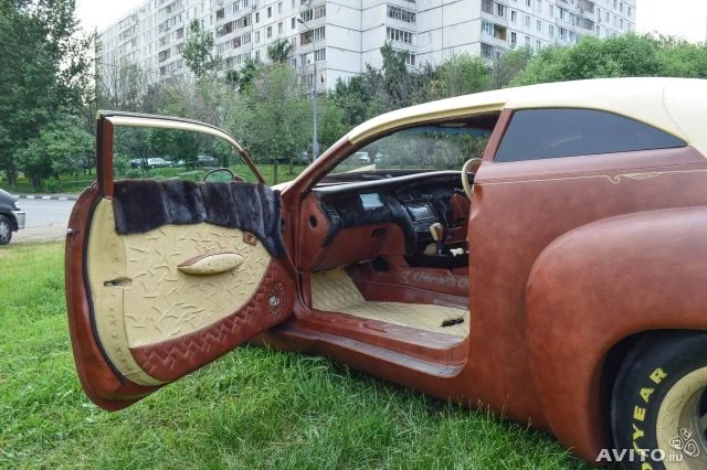 You know your dream car is completely covered in leather and furs.