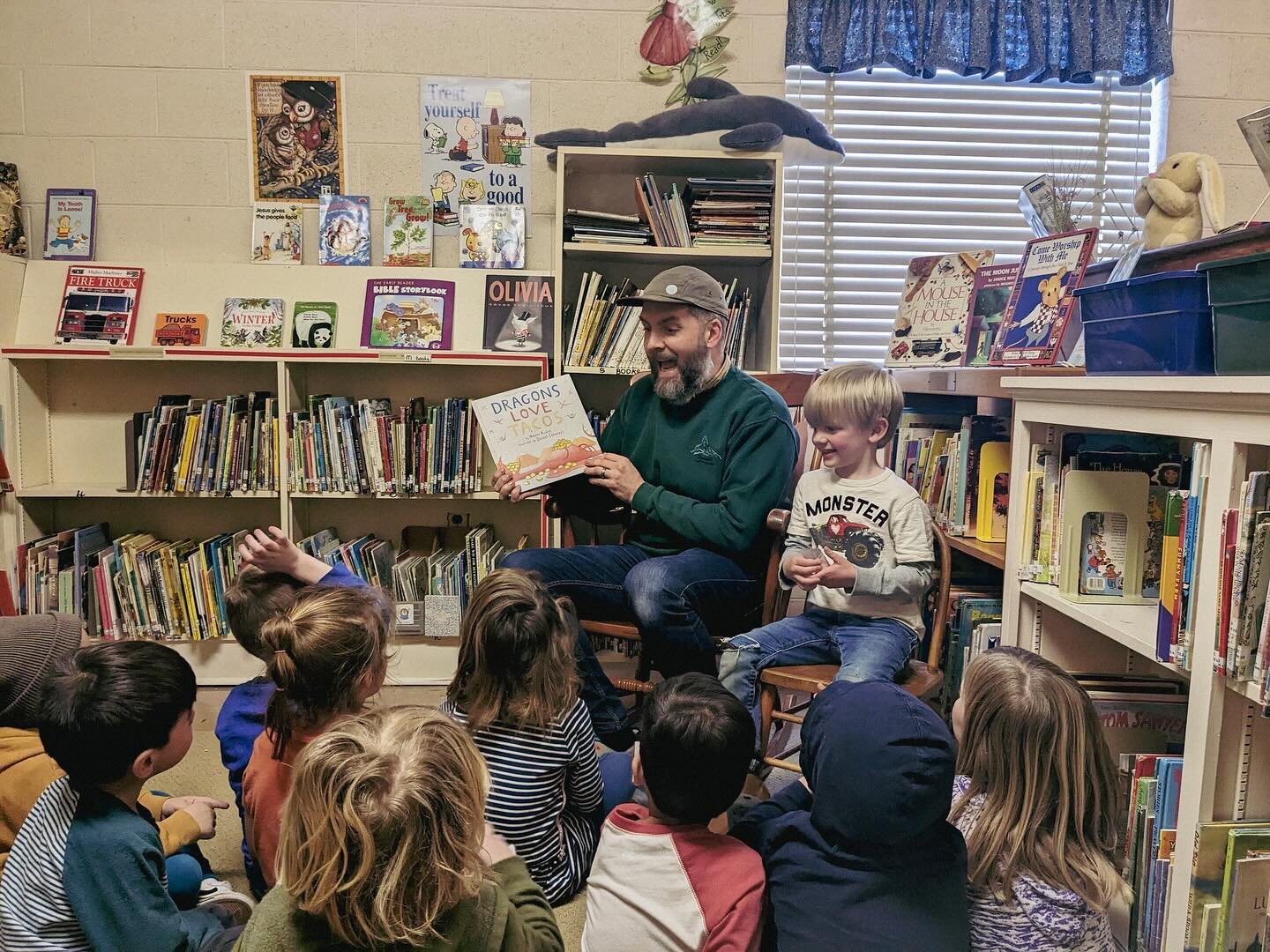 Sign up to be a preschool &ldquo;mystery reader&rdquo;. Surprise your kid. Joy all around. ❤️