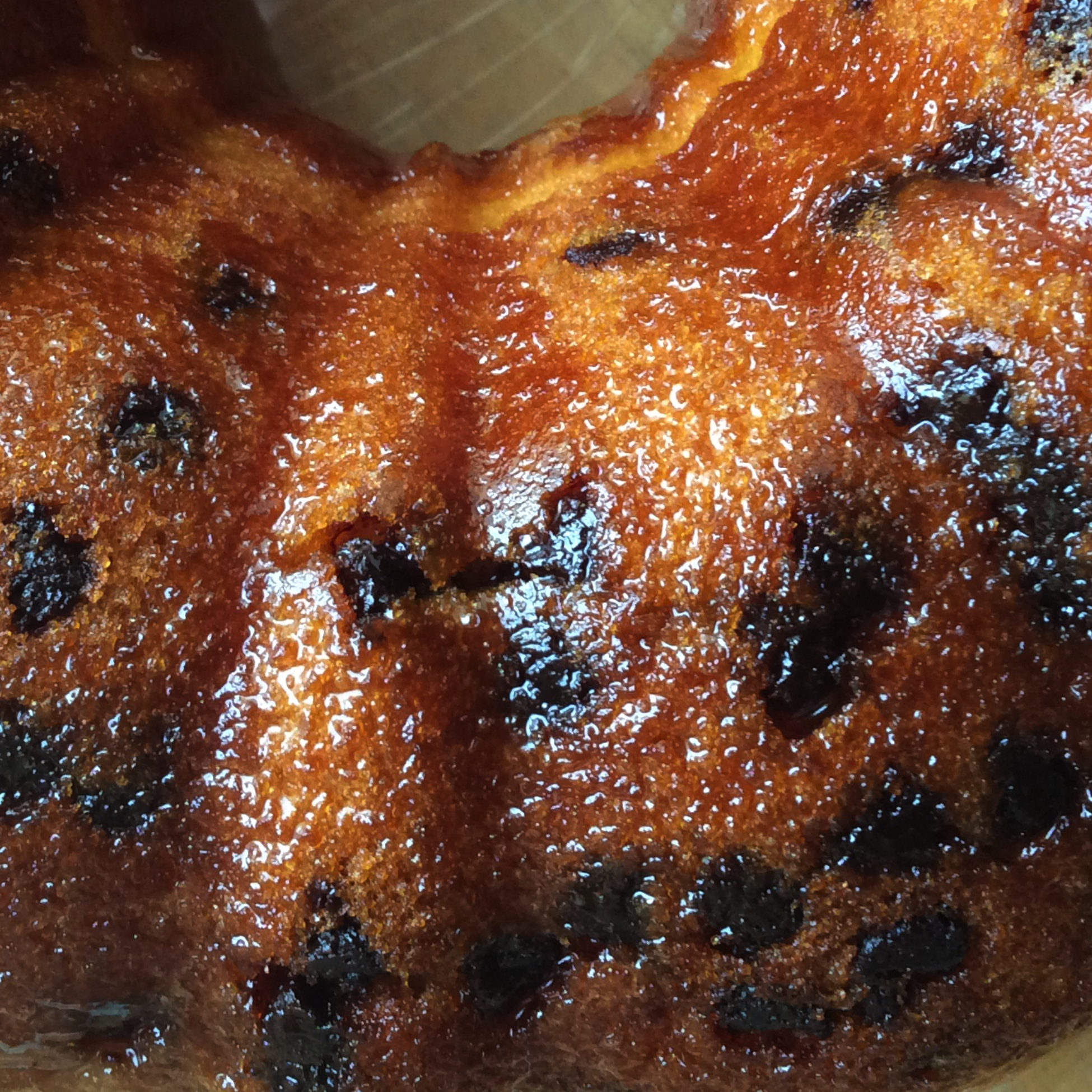 Dark Chocolate Chip Rum Cake