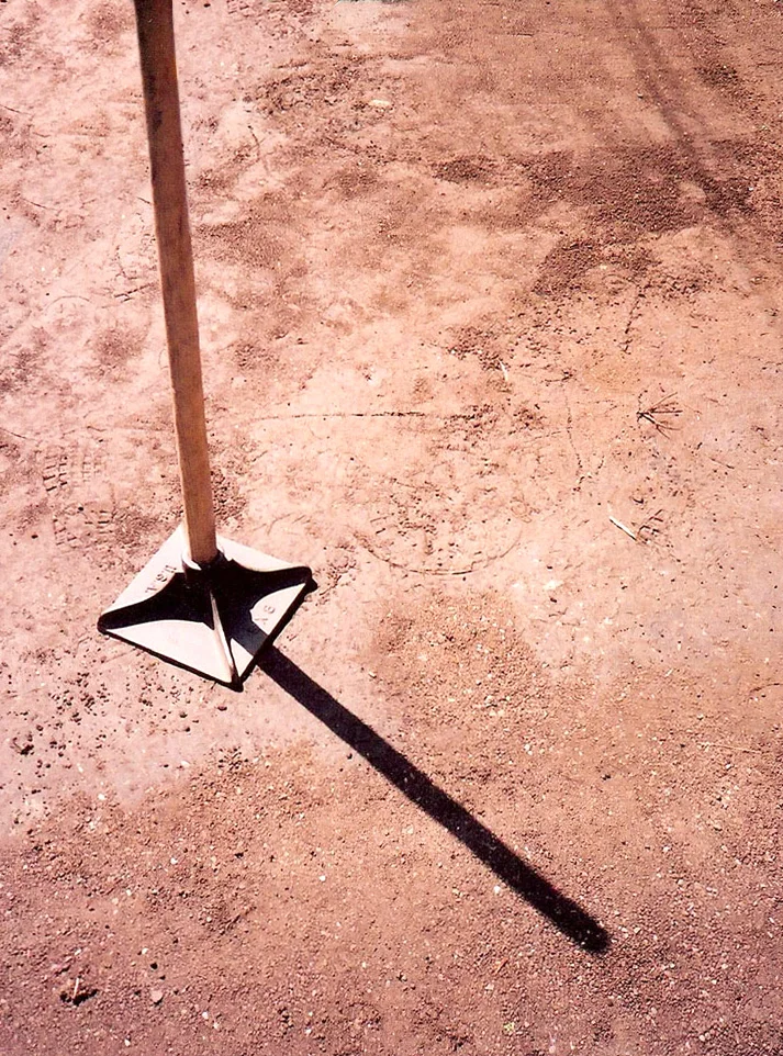The surface of this clay soil is as smooth as glass and sloped in the direction I want the water to flow.