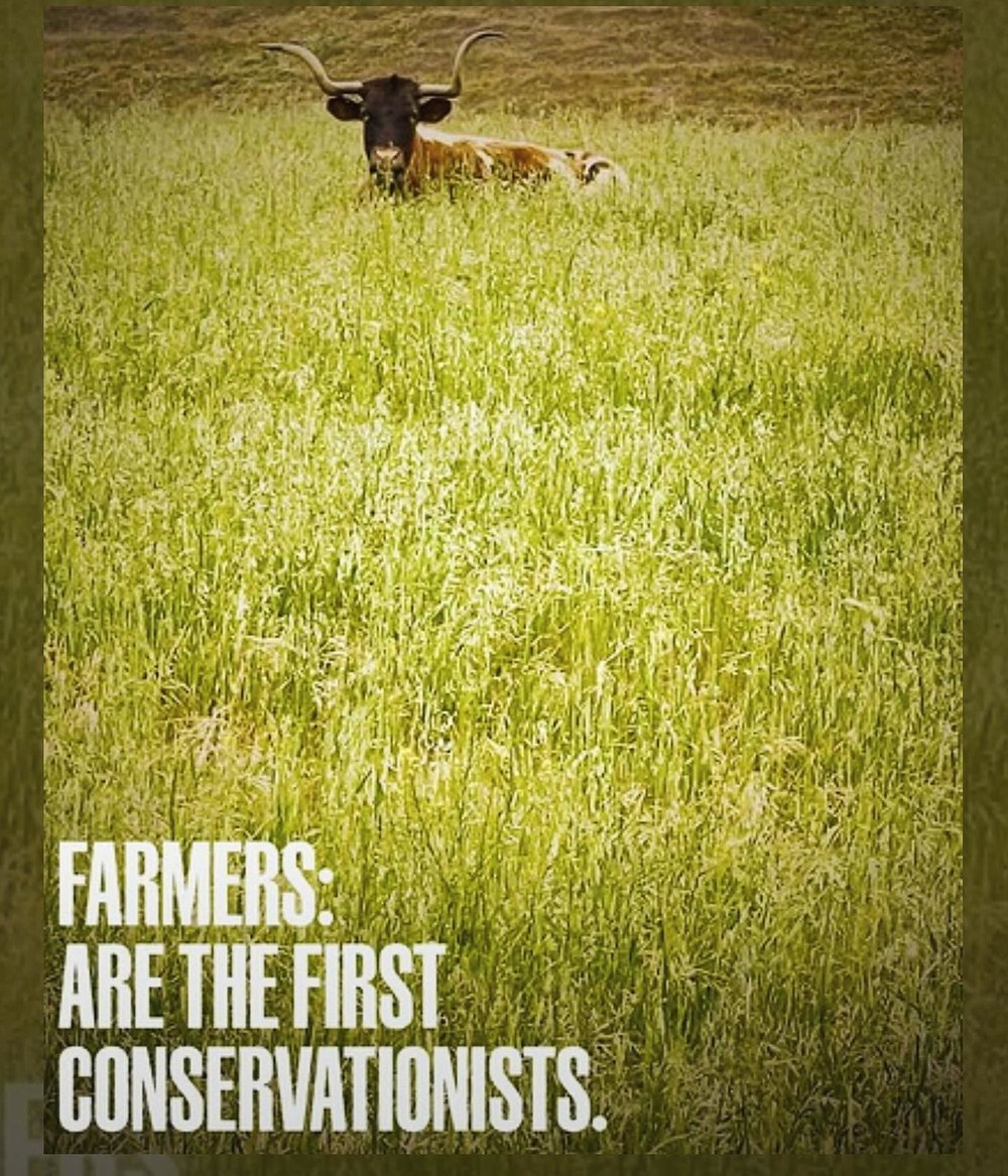 Earth Say : Farmers are the fairer Conservationists.  Us little guys are fighting the good fight. Balancing our ecosystems to provide for those around us.  Raising Healthy Livestock - Growing Healthy Food.  We are Stewards of our Land.  We value the long