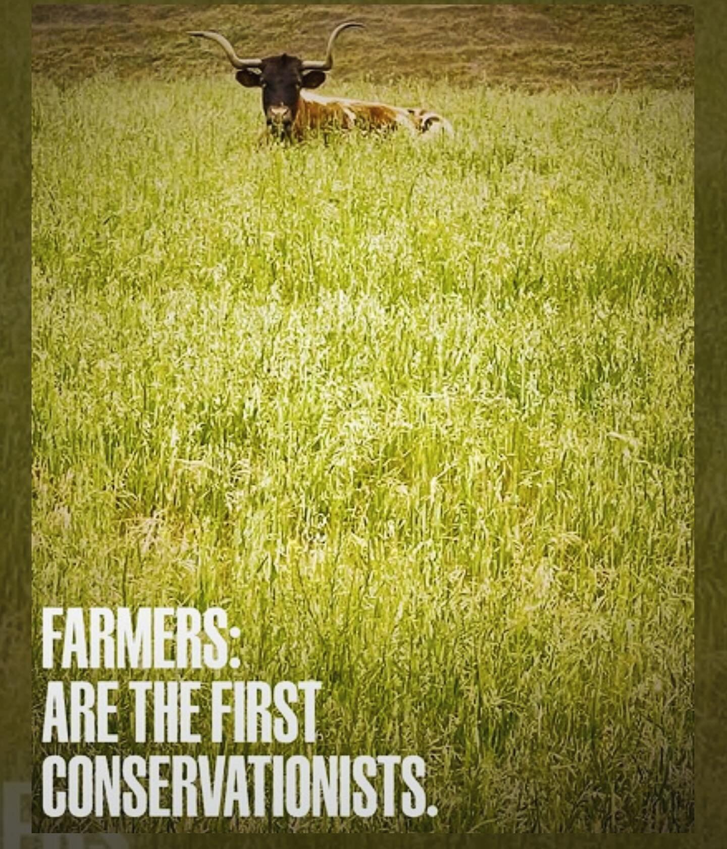Earth Say : Farmers are the fairer Conservationists.  Us little guys are fighting the good fight. Balancing our ecosystems to provide for those around us. 
Raising Healthy Livestock - Growing Healthy Food. 
We are Stewards of our Land. 
We value the 