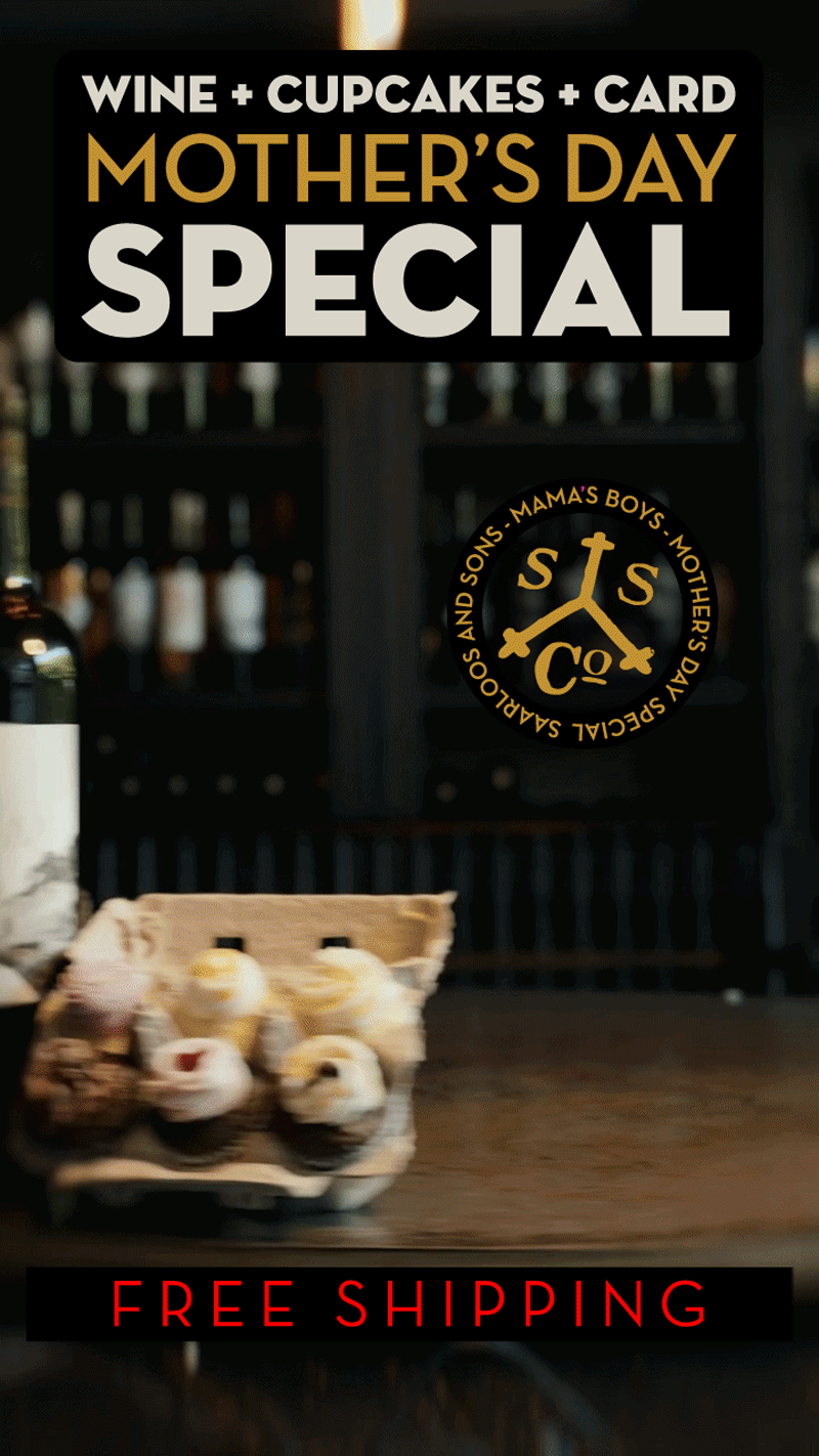 ❤️ MOTHERS DAY  SPECIAL ❤️ WINE + CUPCAKES + A CARD + FREE SHIPPING