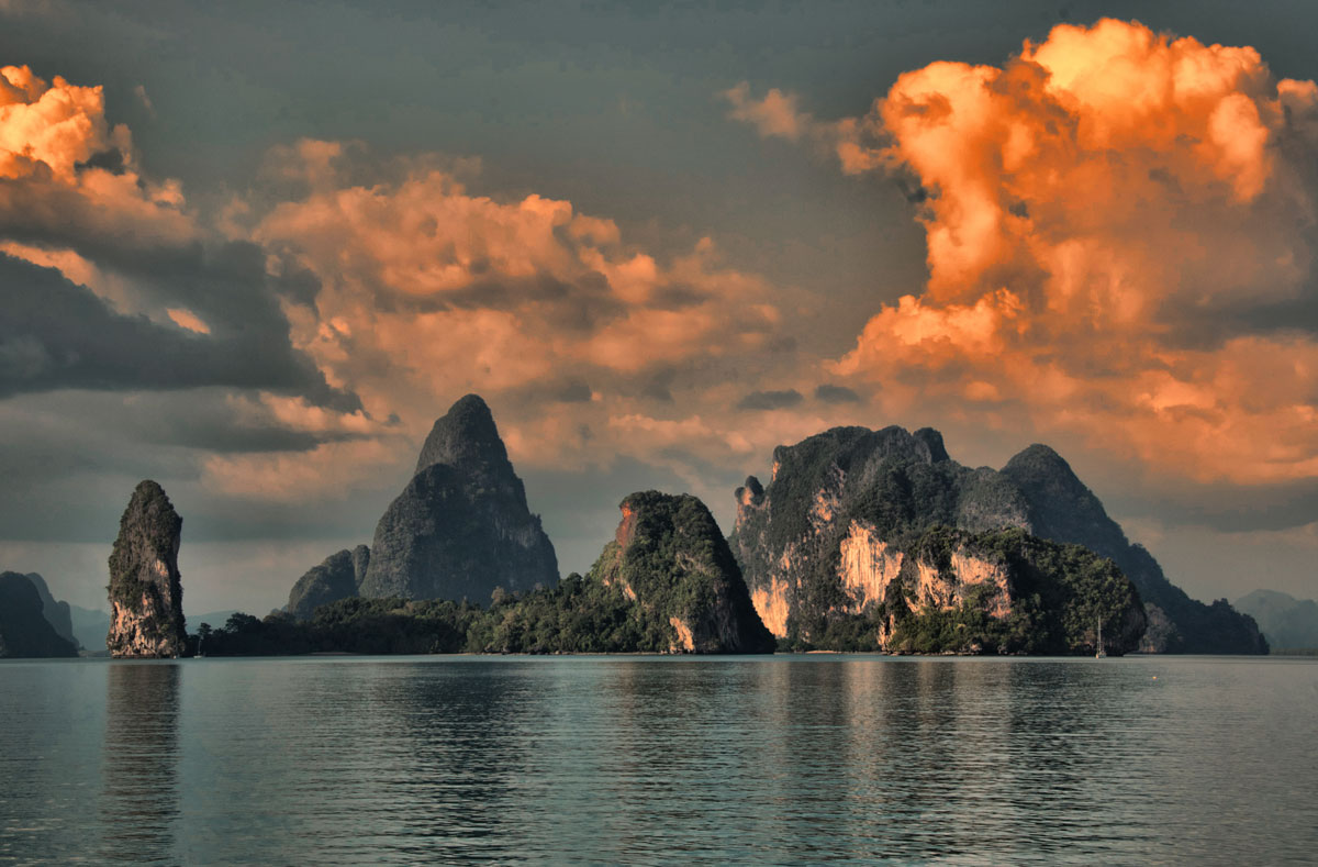 PhangNga Bay at Sunset