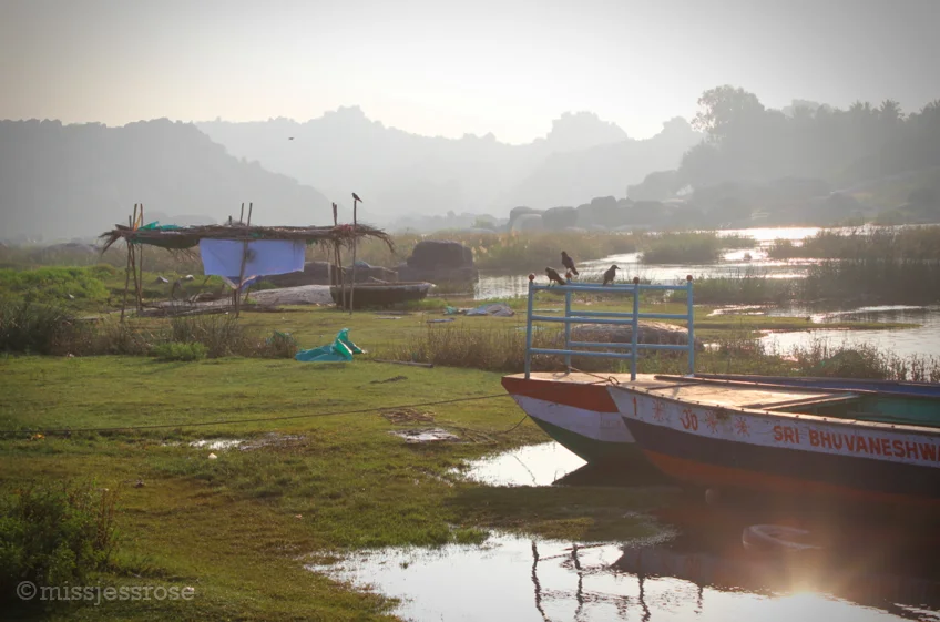 Every morning we take the first boat across the river to watch Lakshmi bathe