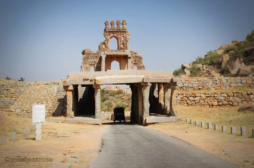 On the tuktuk, bound for Vittala temple, another section of the UNESCO World Heritage site in Hampi